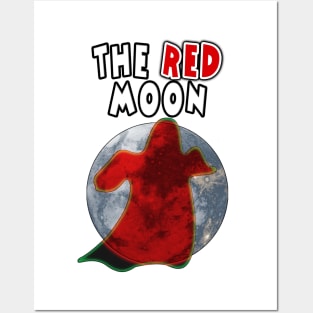 The Red MOON ... is The Red Ghost Posters and Art